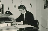 Student op kot in de jaren 1950